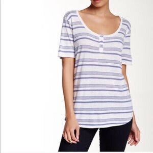 SPLENDID Short Sleeve Henley tee